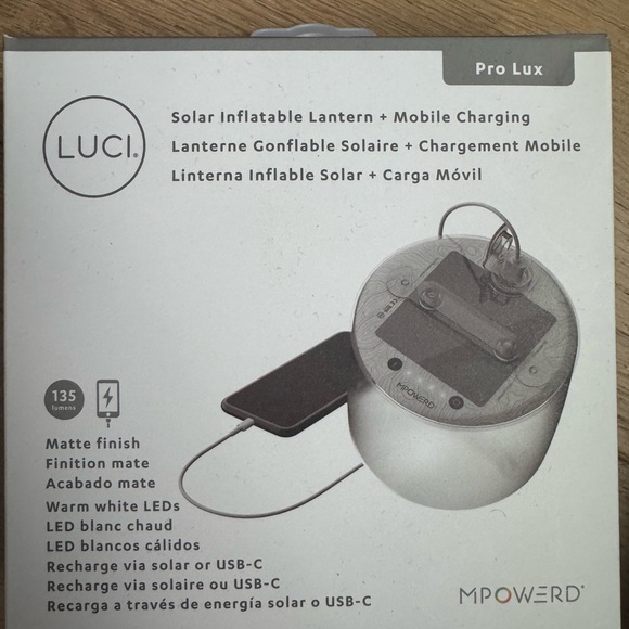 MPOWERD Luci Pro Lux Solar Inflatable Lantern - Picture 1 of 7